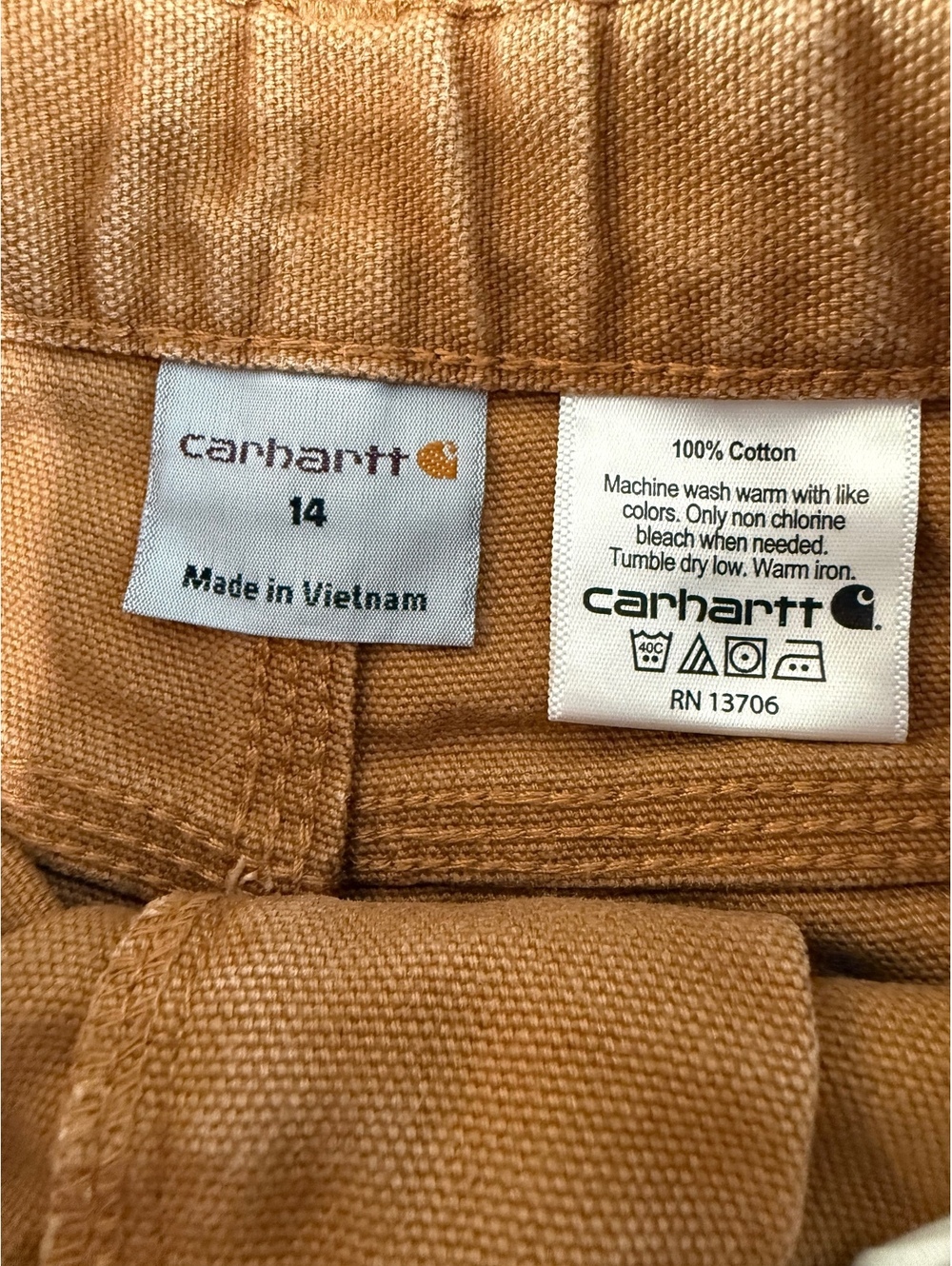 Carhartt Brown Work Pants Women’s Size 14 - Picture 7 of 8